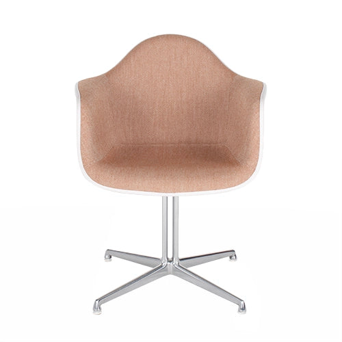 Vitra DAL kuipstoel beige/gepolijst roze