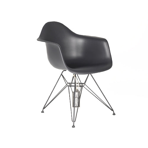 Vitra DAR kuipstoel zwart zwart