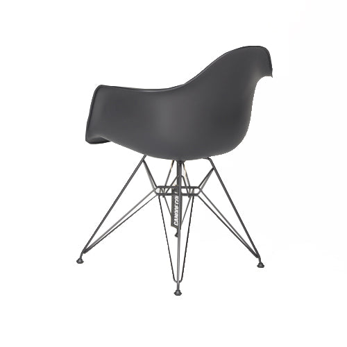 Vitra DAR kuipstoel zwart/zwart frame