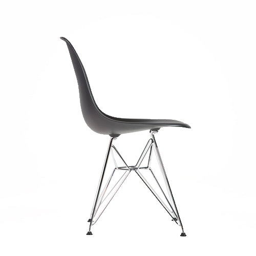 Vitra DSR kuipstoel zwart/chroom frame