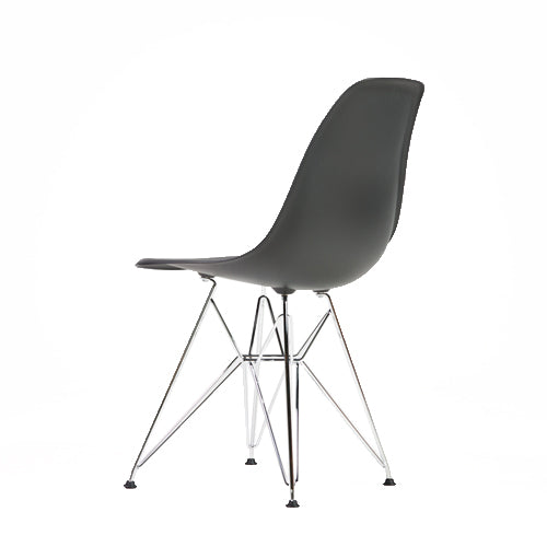 Vitra DSR kuipstoel zwart/chroom frame