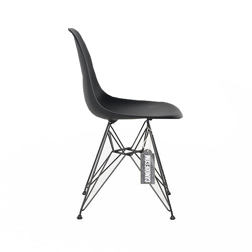 Vitra DSR Kuipstoel zwart/zwart frame