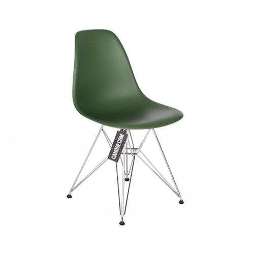 Vitra DSR kuipstoel groen/chroom