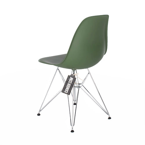 Vitra DSR kuipstoel groen/chroom
