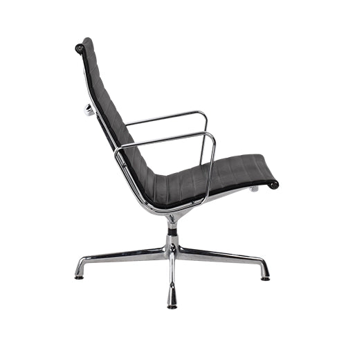 Vitra EA116 fauteuil zwart leder