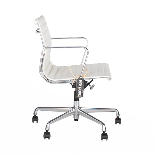 Vitra EA117 bureaustoel wit leder