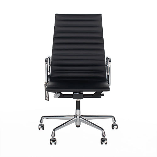 Vitra EA119 bureaustoel zwart leder