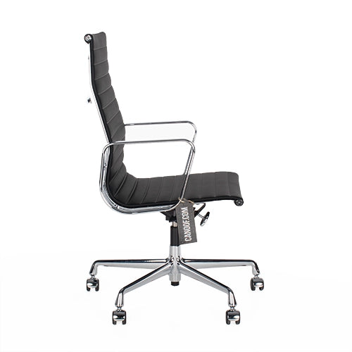 Vitra EA119 bureaustoel zwart leder