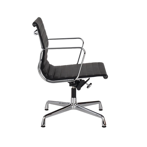 Vitra EA131 zwart leder