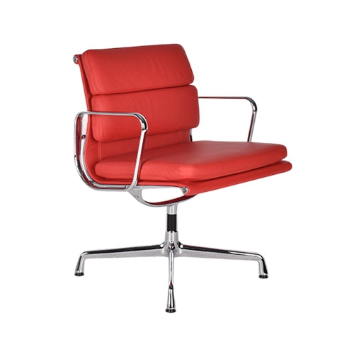 vitra EA207 softpad stoel rood leder