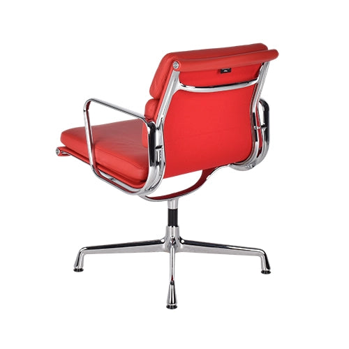 vitra EA207 softpad stoel rood leder