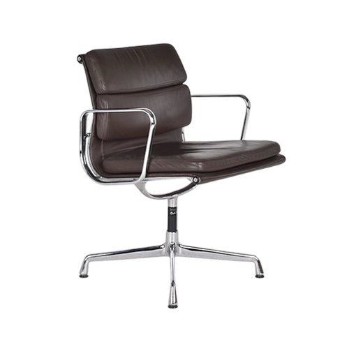 Vitra EA208 donkerbruin leder
