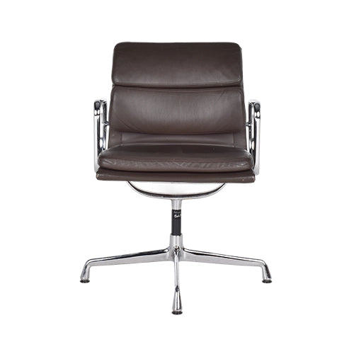 Vitra EA208 donkerbruin leder