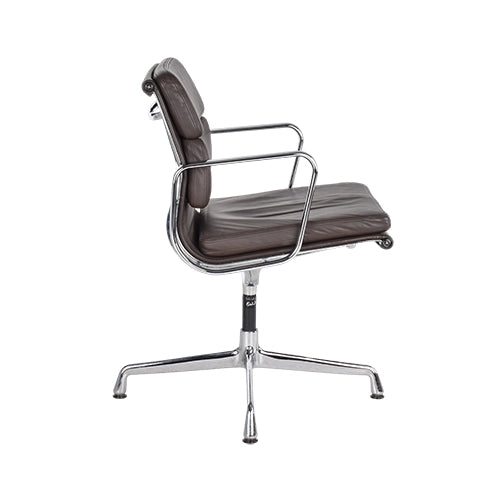 Vitra EA208 donkerbruin leder