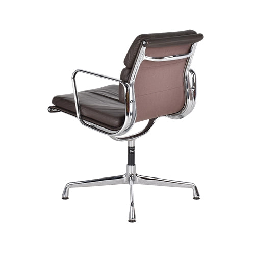 Vitra EA208 donkerbruin leder