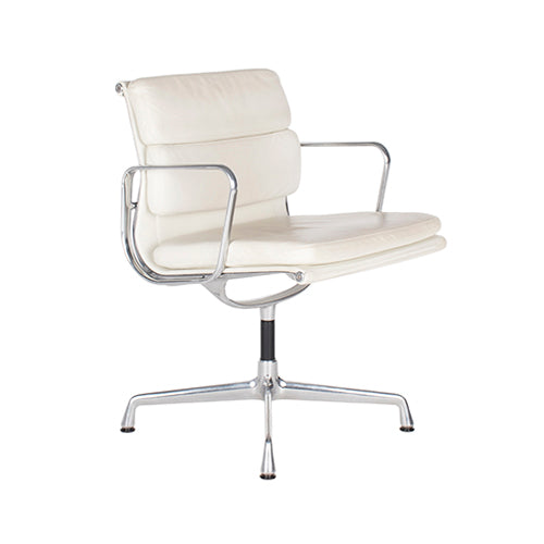 Vitra EA208 softpad stoel wit leder