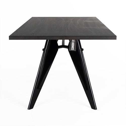 Vittra EM tafel walnoot zwart