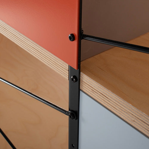 Vitra ESU Shelf kast oranje rood