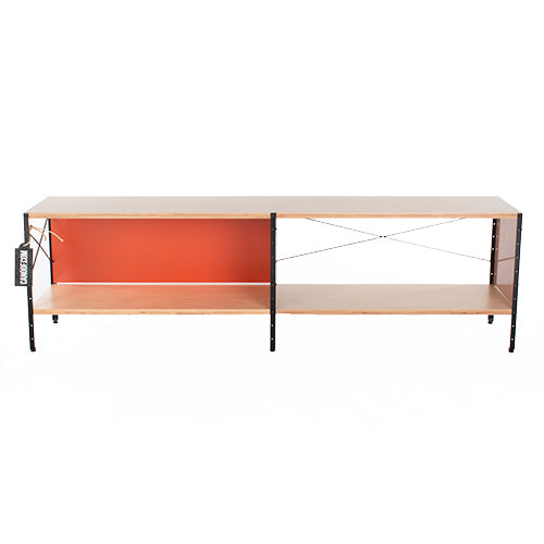 Vitra Eames ESU Shelf kast naturel eikenhout oranje zwart