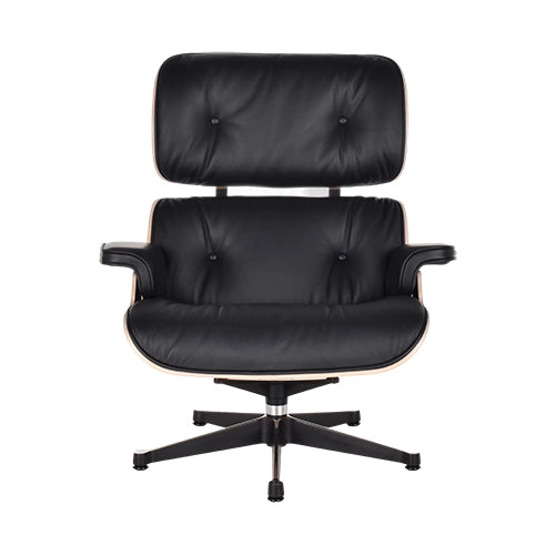 Vitra Eames Lounge chair en ottoman kastanje naturel