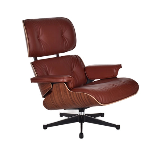 Vitra Eames Lounge chair bruin leder