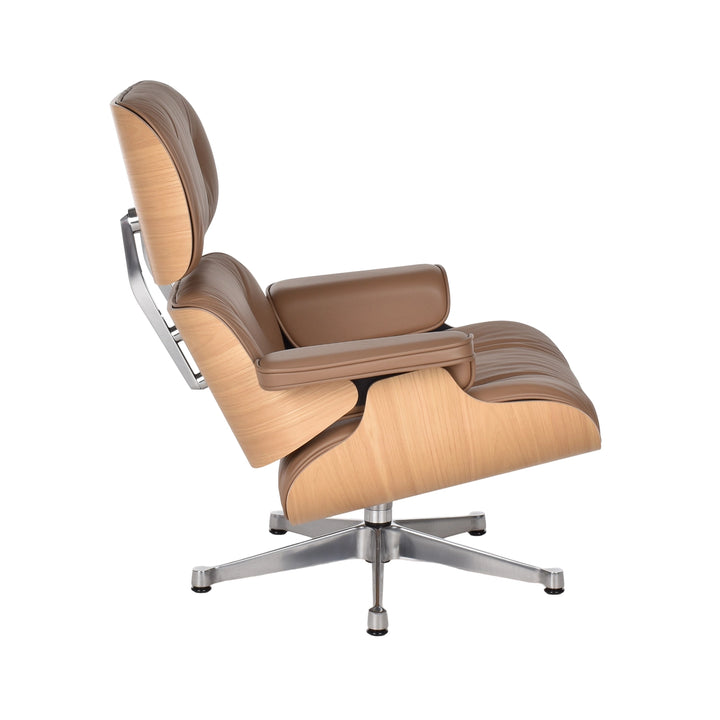 Vitra Eames Lounge chair camel leder - kastanjehout 
