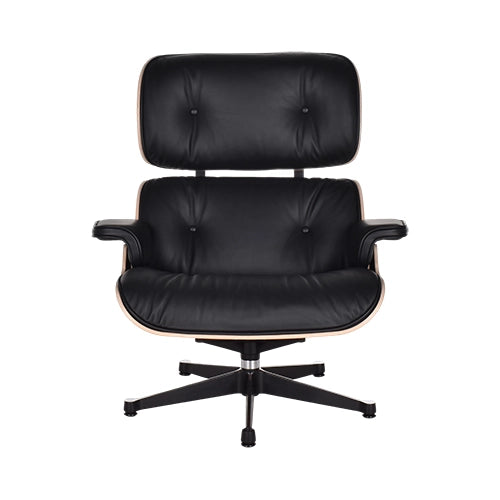 Vitra Eames Lounge chair zwart gepigmenteerd notenhout
