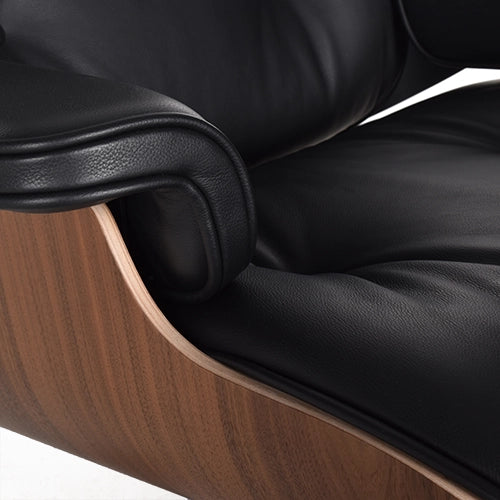 Vitra Eames Lounge chair zwart gepigmenteerd notenhout