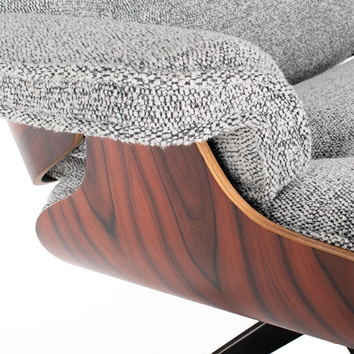 Vitra Eames Lounge Chair en ottoman grijs