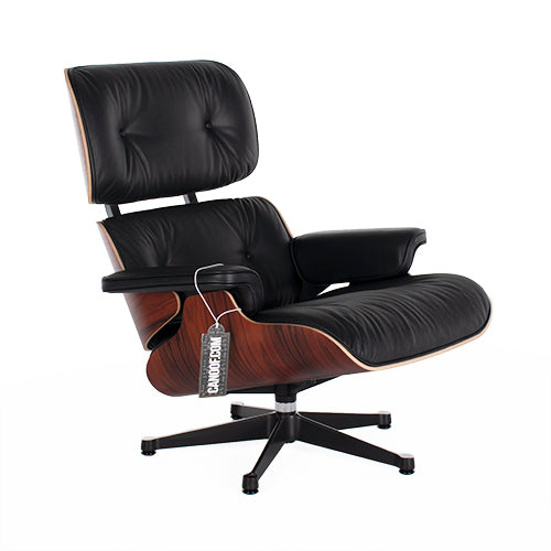 Vitra Eames Lounge Chair en ottoman palissanderhout zwart