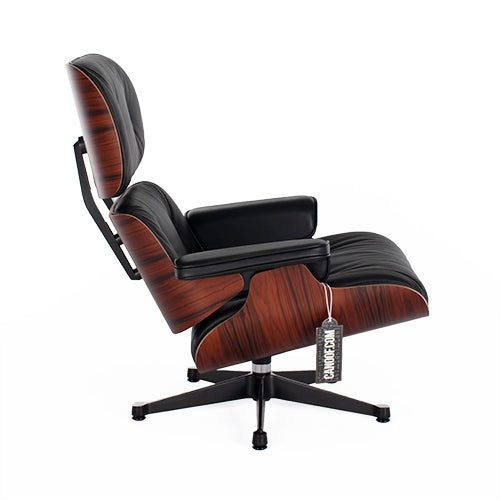 Vitra Eames Lounge Chair en ottoman palissanderhout zwart