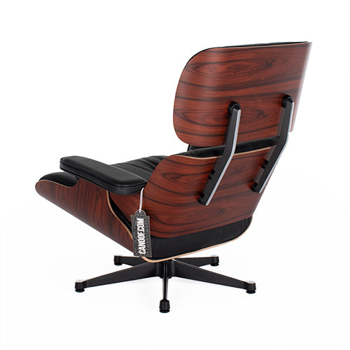 Vitra Eames Lounge Chair en ottoman palissanderhout zwart