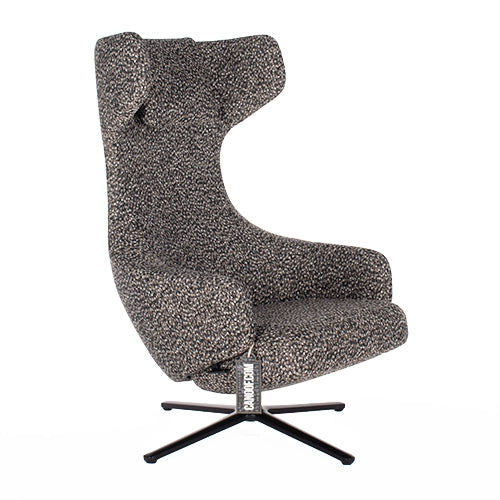 Vitra grand repos fauteuil en ottoman grijs