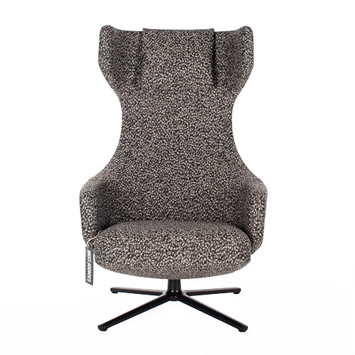 Vitra grand repos fauteuil en ottoman grijs
