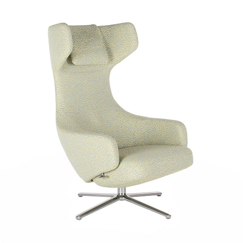 Vitra Grand Repos chair en ottoman groen