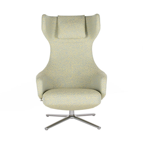 Vitra Grand Repos fauteuil en ottoman groen