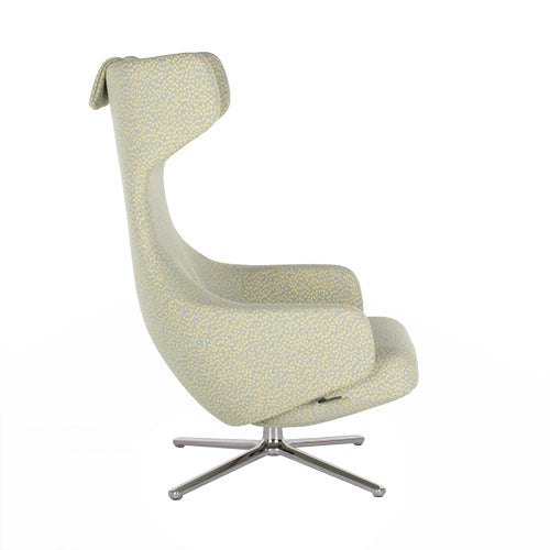 Vitra Grand Repos fauteuil en ottoman groen