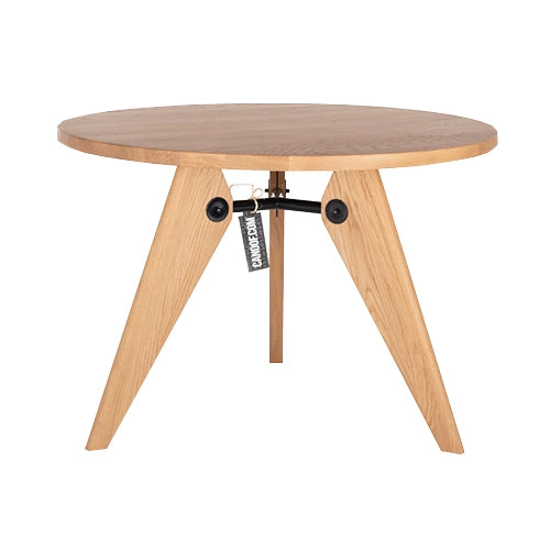 Vitra Gueridon tafel massief eiken naturel zwart