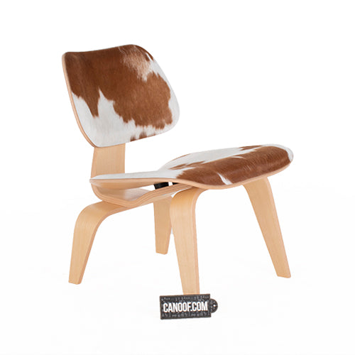 Vitra LCW koeienhuid bruin wit