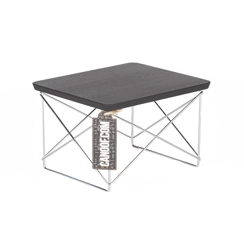 Vitra LTR bijzettafel donker eikenhout / chrome