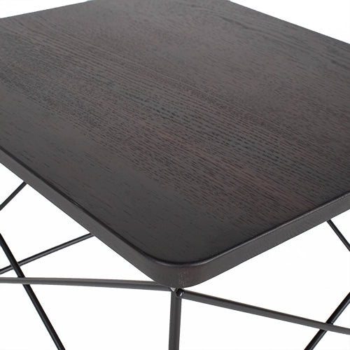 Vitra LTR bijzettafel donker eikenhout / zwart