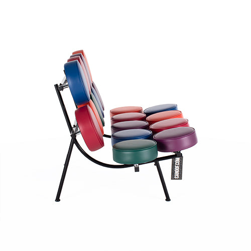 vitra marshmallow sofa blauw groen oranje paars