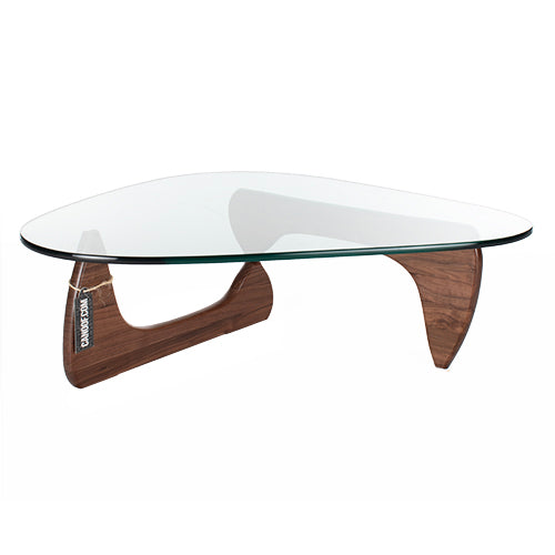 Vitra Noguchi salontafel bruin notenhout