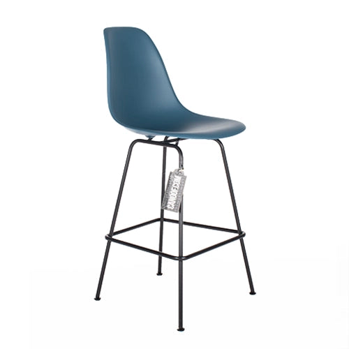 Vitra Plastic barkruk medium blauw