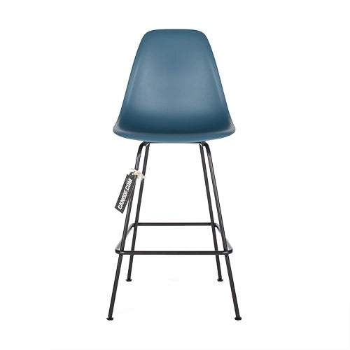 Vitra Plastic barkruk blauw