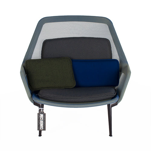 Vitra Slow Chair blauw groen