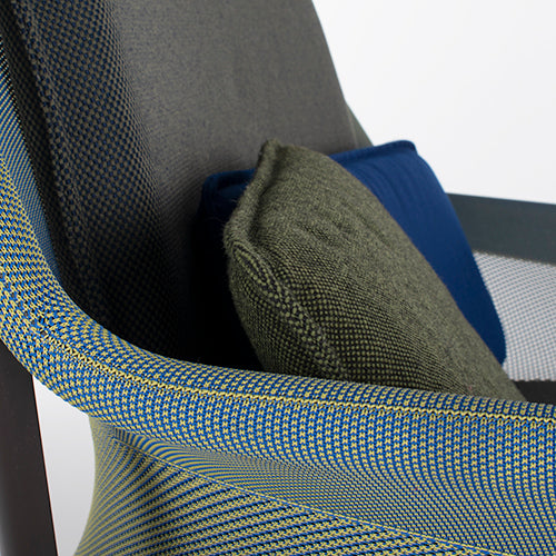 Vitra Slow Chair blauw groen