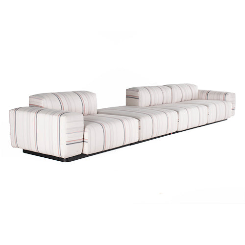 Vitra Soft Modular bank wit roze blauw