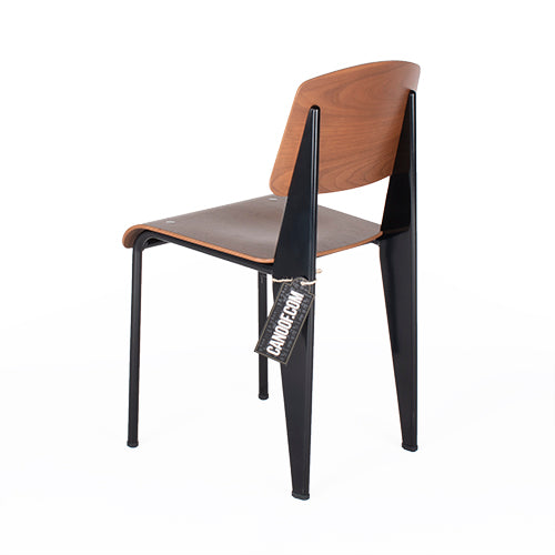Vitra Standard Chair zwart notenhout