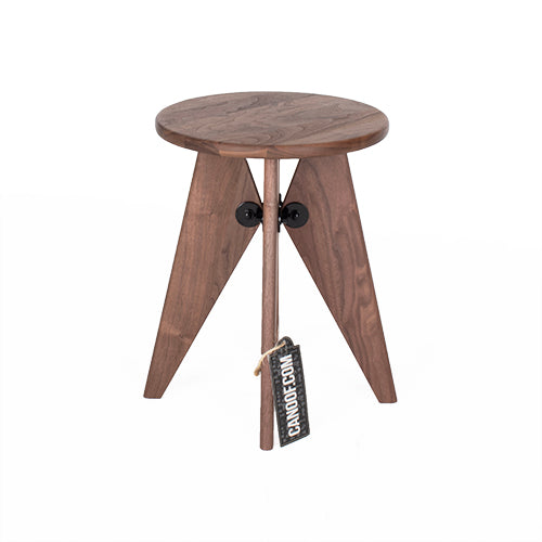 Vitra Tabouret Bois Amerikaans notenhout bruin